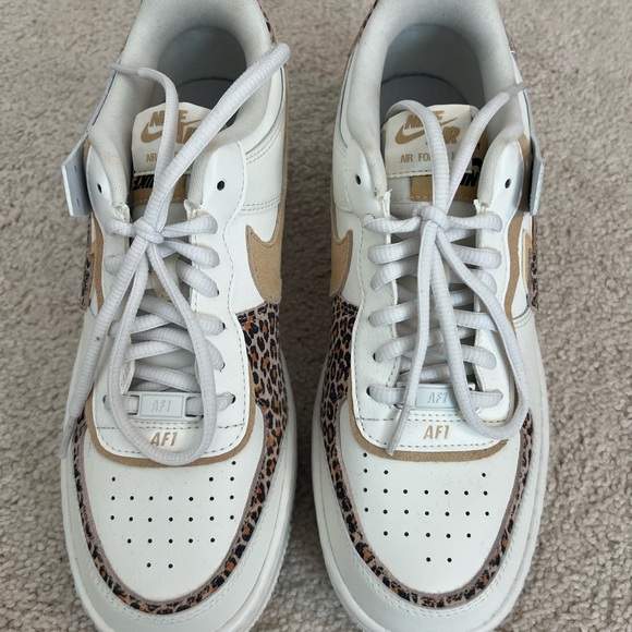 Nike Women's Air Force 1 Low Shadow Leopard Sneakers - Picture 3 of 8